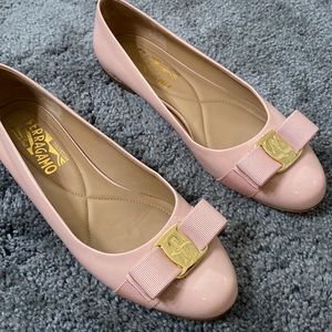 Salvatore Ferragamo ballerina shoes.